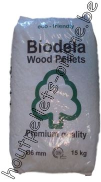 Houtpellets Biodela DIN plus 15 kg